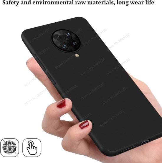 Xiaomi Poco X3/X3 Pro Hoesjes – Siliconen Backcover – Soft Grip – Schokbestendig – Zwart-Ilumina Benelux