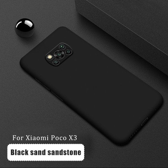 Xiaomi Poco X3/X3 Pro Hoesjes – Siliconen Backcover – Soft Grip – Schokbestendig – Zwart-Ilumina Benelux