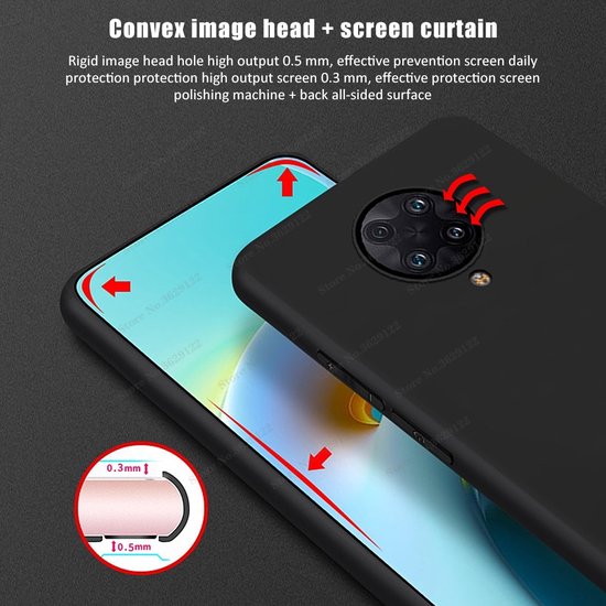 Xiaomi Poco X3/X3 Pro Hoesjes – Siliconen Backcover – Soft Grip – Schokbestendig – Zwart-Ilumina Benelux