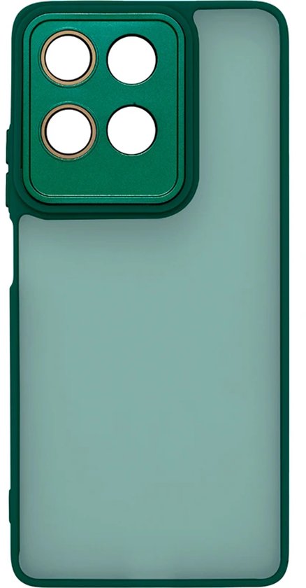 Xiaomi Redmi Note 13 Pro 4G Hoesjes – Transparante Siliconen Backcover – Camera Bescherming – Groen-Ilumina Benelux