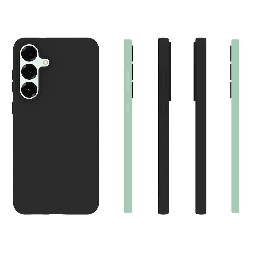 Samsung Galaxy S24 FE / S25 FE Hoesjes – Siliconen Backcover – 3x Screenprotector Gehard Glas – 3x Camera Lens Protector – Zwart-Ilumina Benelux
